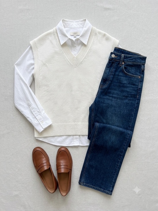 LOFT Sweaters - 🤍 LOFT Cream Cable Knit Sweater Vest | XL